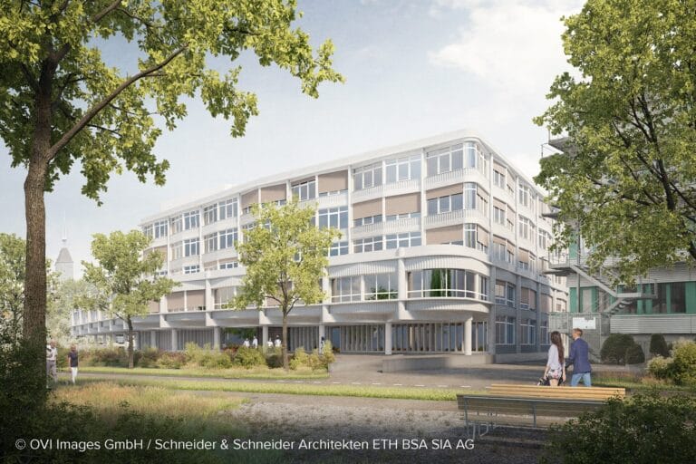 Visualisierung Klinik Hirslanden Aarau, Bauprojekt Schachenallee